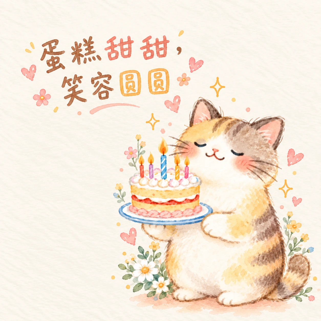 5. 蛋糕甜甜，笑容圆圆