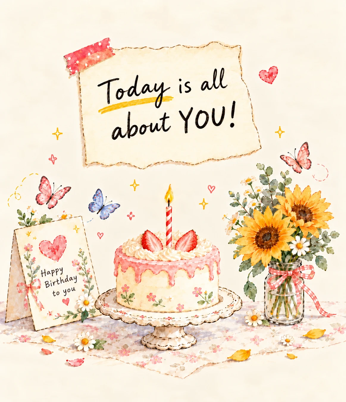1. Today is all about you