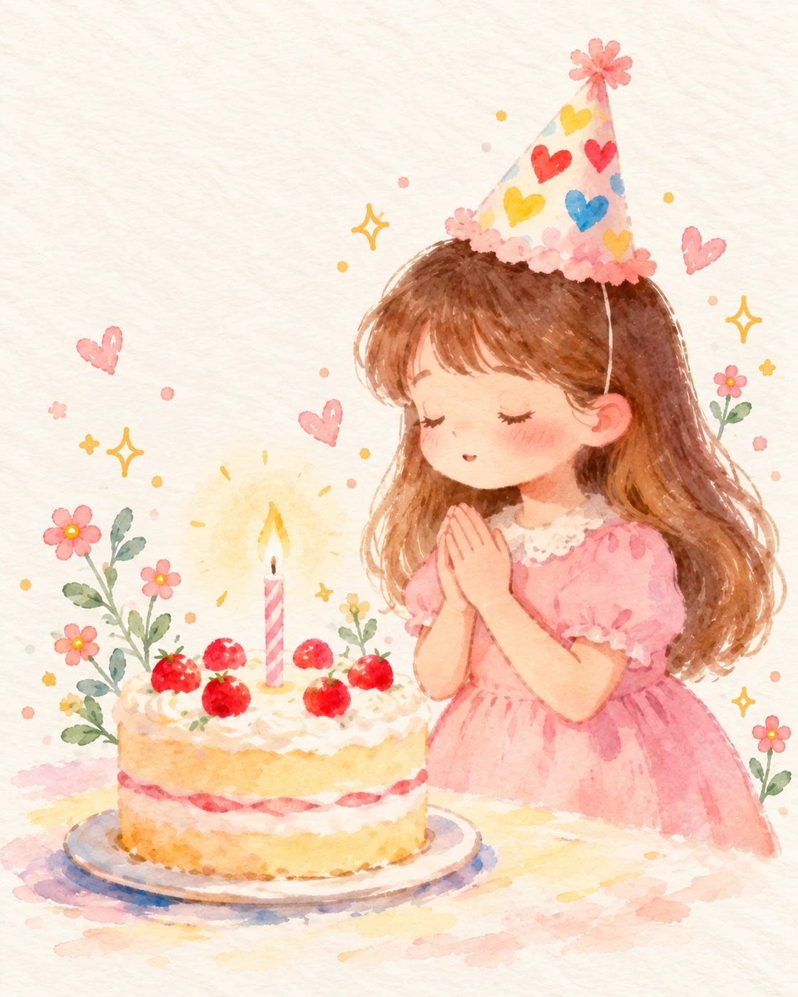 2. 女孩许愿